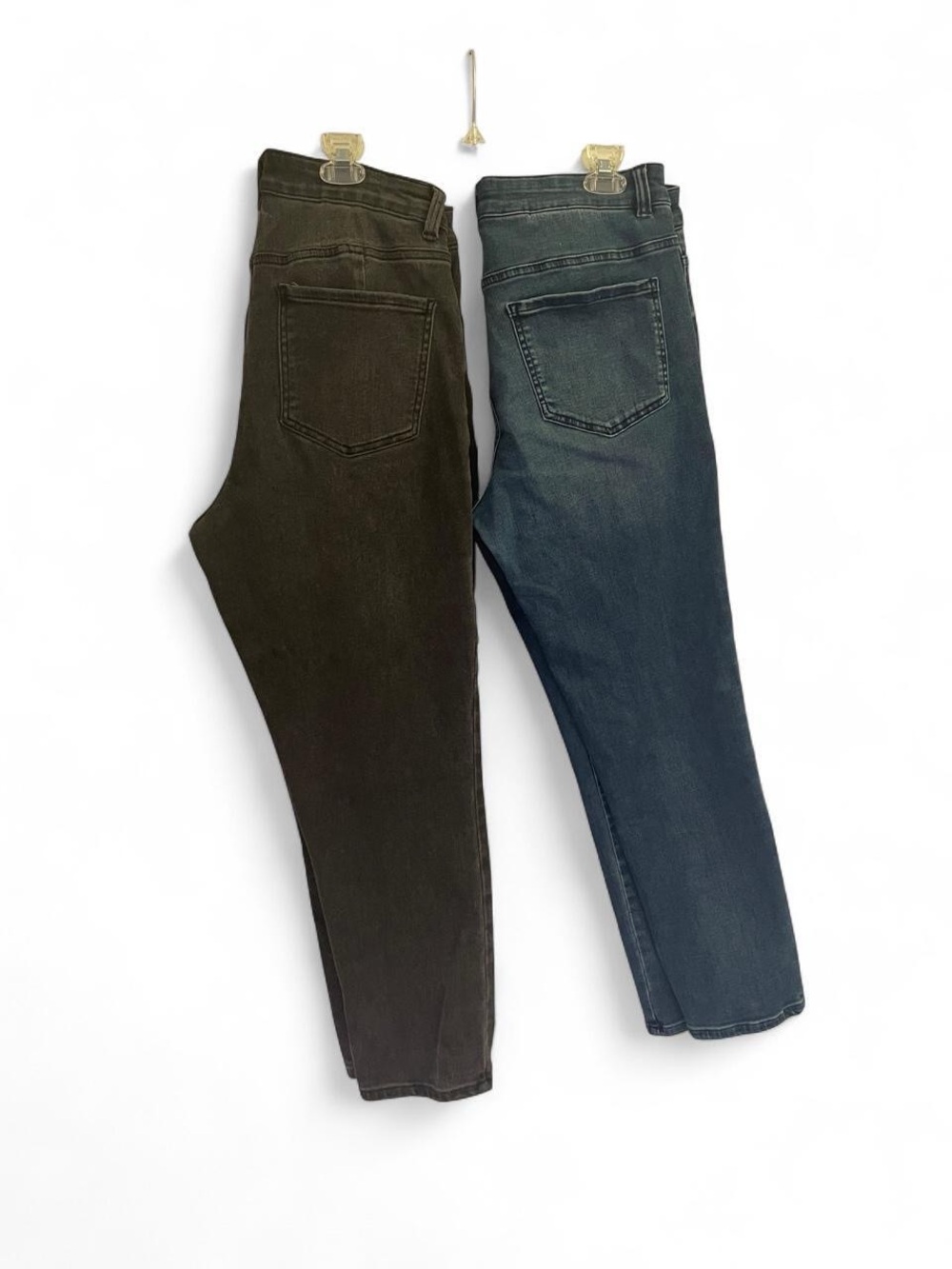 2 Pair Women’s Universal Standard Seine Jeans - blue & black -Size 10